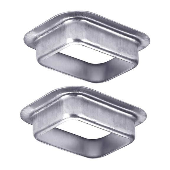 Practical K Styles Rain Gutter Downspout Outlet Aluminum 2 Pack Optimizes Roof Water Flows Easy Installion Designs