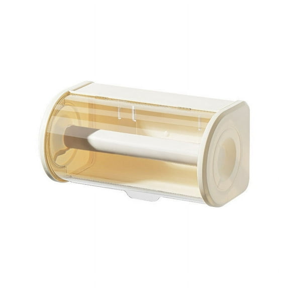 Practical Kitchen Napkin Holder Large Roll Paper Towel Organizer with Dustproof Cover Practical Tissue Storage Solution, Apricot