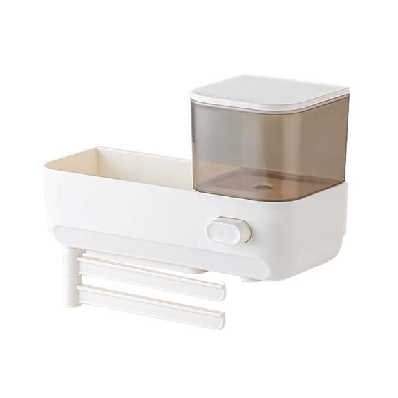 Practical Kitchen Sink Accessories Soap Pump and Rack with Water Drain Function