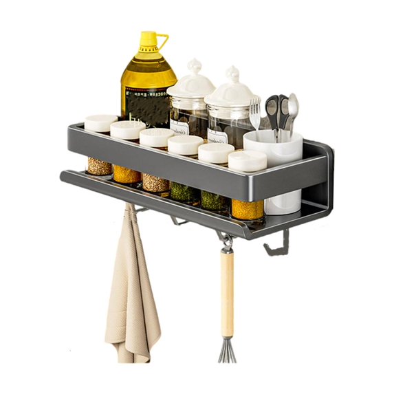 Practical Kitchen Wall Shelf Vertical Space Saving Safe Rounded Designs