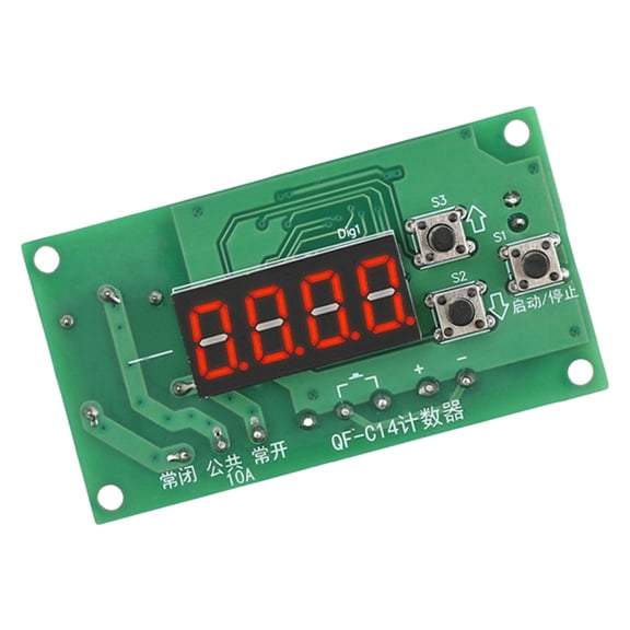 Practical LED Display Processes Counter Module Programmable Memory Retention Relays Control 12V 24V Easy to Use