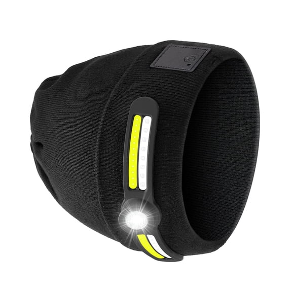 Practical LED Light Knit Hat Rechargeable 4 Lighting Modes For Outdoor Adventures Night Sports And Family Activities