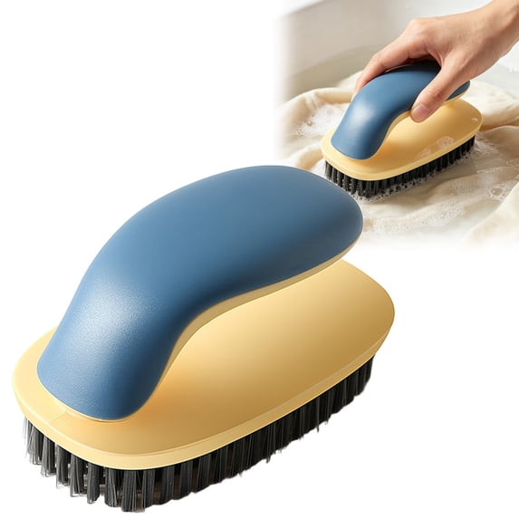 Practical Laundry Scrub Brush with Ergonomic Design, Quality Bristles Soft on Fabrics yet Sturdy on Dirt and Grime, For Daily Laundry Room and Bathroom Use, By Cosmug