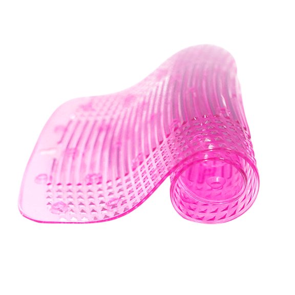 Practical Laundry Tool Portable Household Folding Silicone Washboard Sucker Non-Slip Laundry Mat Washing Board Accessories Pink