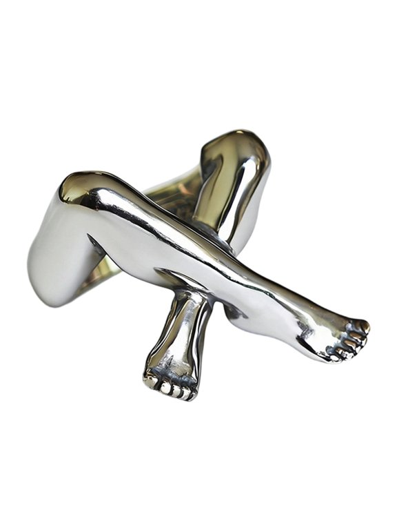 Multipurpose Finger Rings Party Accessories Leg Geometric Knuckles Rings Alloy Texture for Matching Fashion Outfits