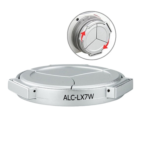 Practical Lens Protector Self-Retaining Automatic Lens Cover for DMC-LX7 D-Lux6 Camera Easy to Use Auto Lens Caps