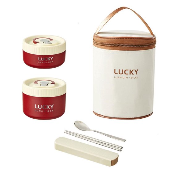 Practical Lunch Box Leakproof Food Box Student Meal Box Food Storage Box 316Stainless Steel Texture for Various Setting