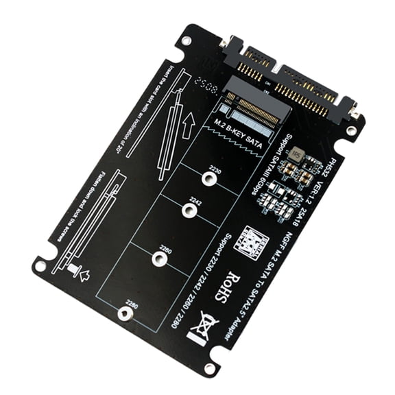Practical M.2 B Key To Adapter 6Gbps 2.5inch Board Support 2230 2242 2260 2280 M.2 Hard Disk Installation