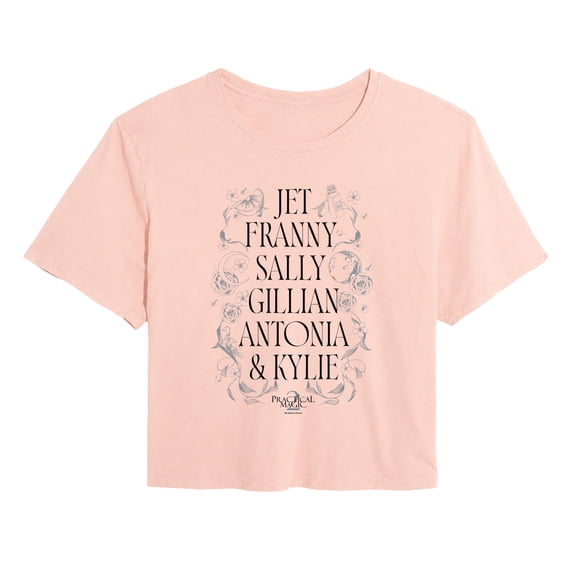 Practical Magic 2 - Character Names Cropped Graphic T-Shirt