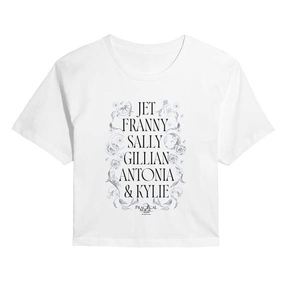 Practical Magic 2 - Character Names Cropped Graphic T-Shirt