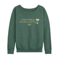 thumbnail image 1 of Practical Magic 2 - Do Love Margarita Women's Lightweight French Terry Wide Neck Long Sleeve Graphic Shirt, 1 of 4