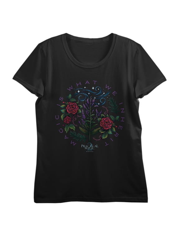 Practical Magic 2 Logo Floral Tee for Women Fans-XXL