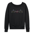 thumbnail image 1 of Practical Magic 2 - Logo Florals Women's Lightweight French Terry Wide Neck Long Sleeve Graphic Shirt, 1 of 4