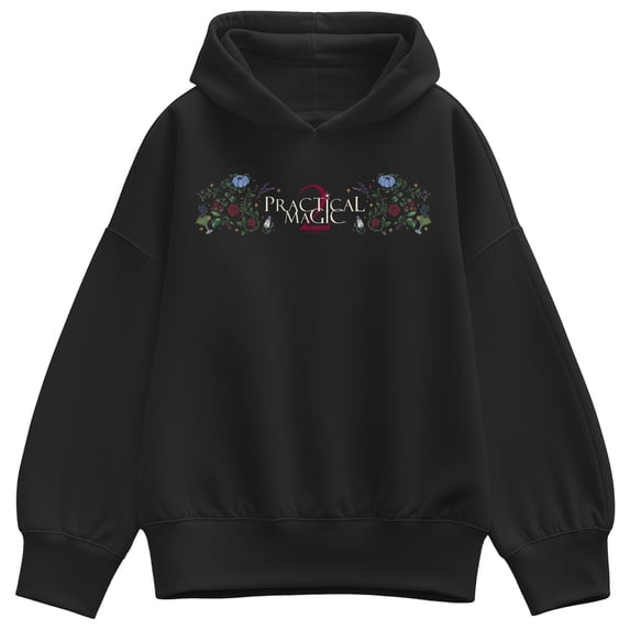 Practical Magic 2 - Logo Florals Women's Oversized Fleece Hoodie Sweatshirt