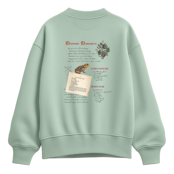 Practical Magic 2 - Midnight Margarita Recipes Oversized Fleece Crew Sweatshirt