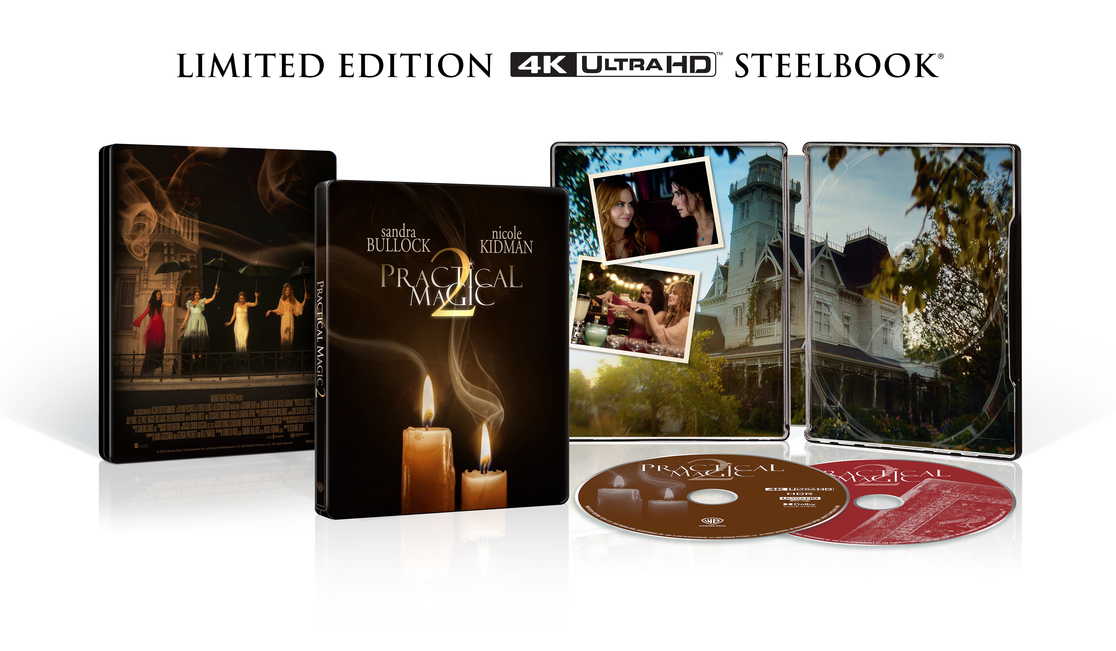 Practical Magic 2 (Steelbook) (4K Ultra HD + Blu-ray + Digital Copy), Fantasy, Warner Bros.