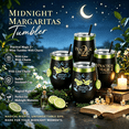 thumbnail image 1 of Practical Magic 2 Wine Tumbler With Charm Set of 2, Insulated Stainless Steel Cup with Lid, Straw & Lime Charm, Midnight Margaritas Club Travel Tumbler, for Movie Night Party Gift, 1 of 9