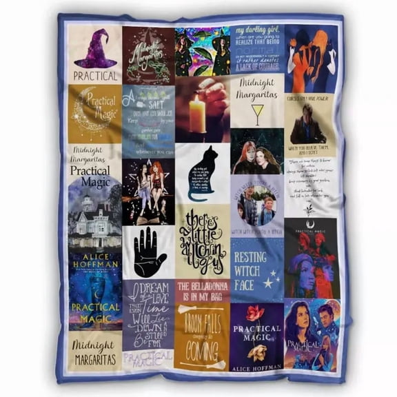 Practical Magic Fleece Blanket, Practical Magic Movie Quote Sisters Blanket, Witch Vintage Blanket, Halloween Gifts for Him, Her, Film Fans