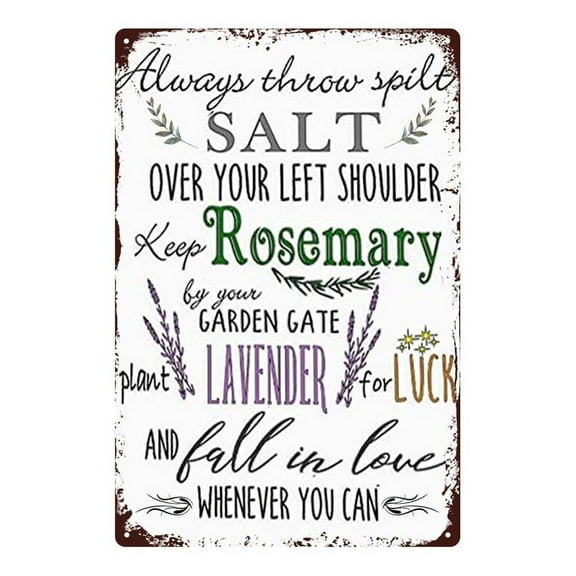 Practical Magic Inspired Wall Sign Witchcraft Wall Sign Witch Decor Metal Aluminium Signs Vintage Metal Aluminium Sign Witchy Decor for Bedroom, Home Size: 8 x 12 inch