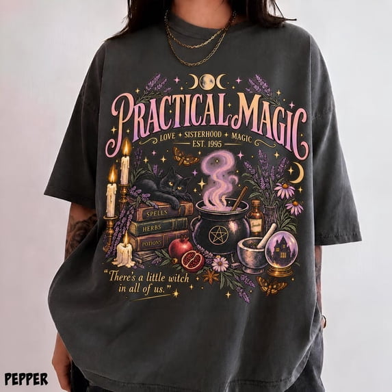 Practical Magic Movie Shirt, Midnight Margaritas Witchy Halloween T-Shirt