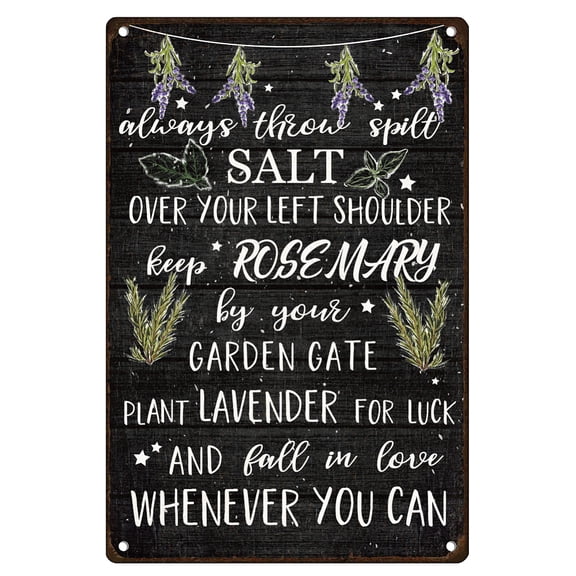 Practical Magic Quote Vintage Metal Tin Sign Poster for Garden Home Kitchen Wall Decor 7.9 x 11.9 Inch