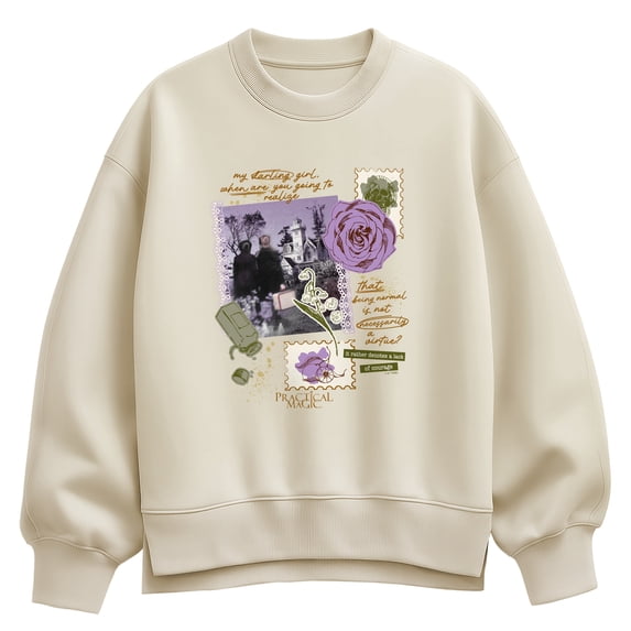 Practical Magic - Scrapbook Women's Oversized Fleece Crew Sweatshirt