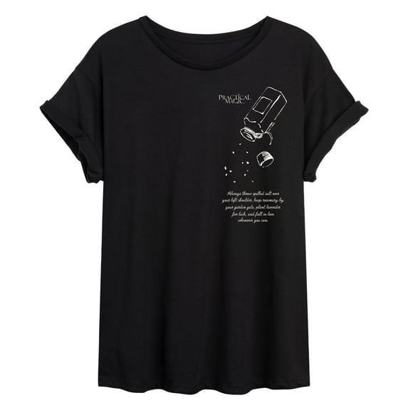 Practical Magic - Throw Spilled Salt Oversized Graphic T-Shirt