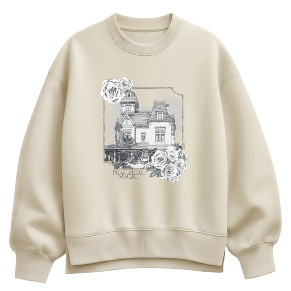 Practical Magic - Witch House Frame Women's Oversized Fleece Crew Sweatshirt