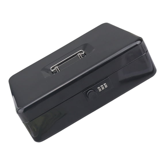 Practical Metal Cash Box with Password Protections for Valuables Documents