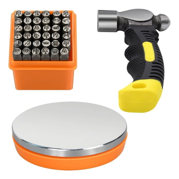 Practical Metal Jewelry Punch Stamping Kit Includes Various Stamp Tips For Jewelry Designs
