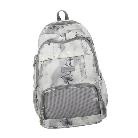 Practical Nylon Backpack With Bowknot School Bag Daypack For Daily Commutes