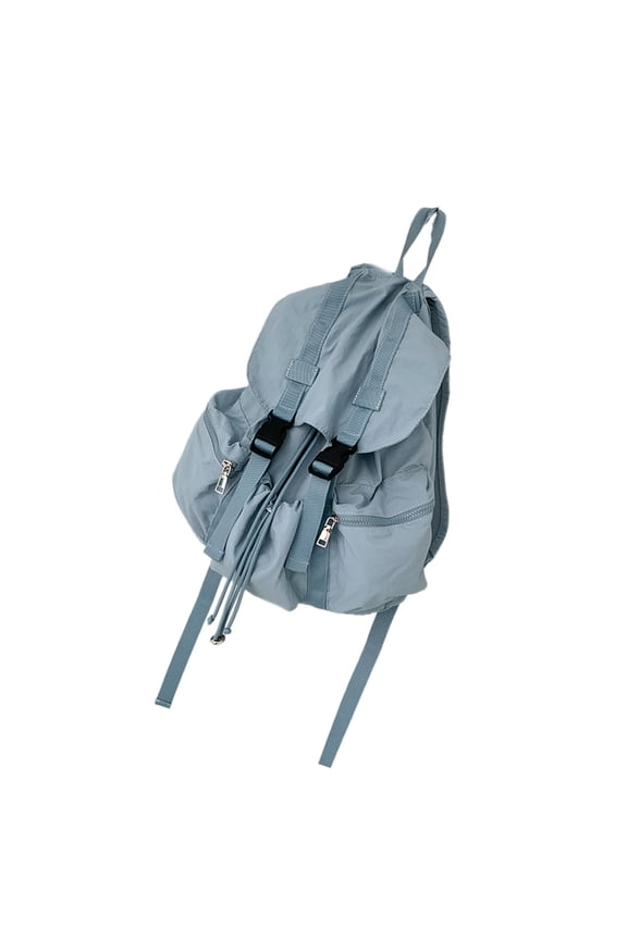 Practical Nylon School Backpack for Teens Spacious Travel Book Bag Laptop Daypack for Students and Workers