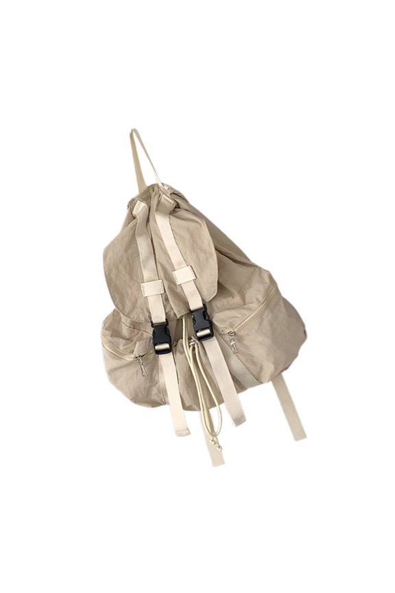 Practical Nylon School Backpack for Teens Spacious Travel Book Bag Laptop Daypack for Students and Workers