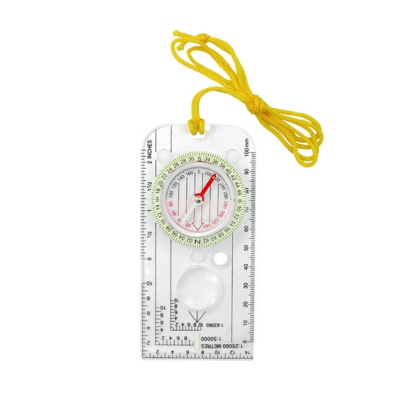 Practical Outdoor Compasses Acrylic Orienteering Compasses with Scale Hiking Backpacking Compasses for Map Reading