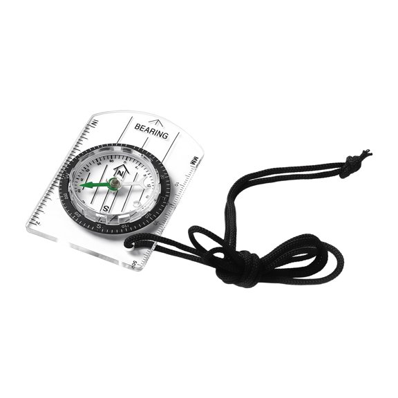 Practical Outdoor Orienteering Compasses Acrylic Compasses Map Ruler Light Weight Navigation Device for Outdoor Activity