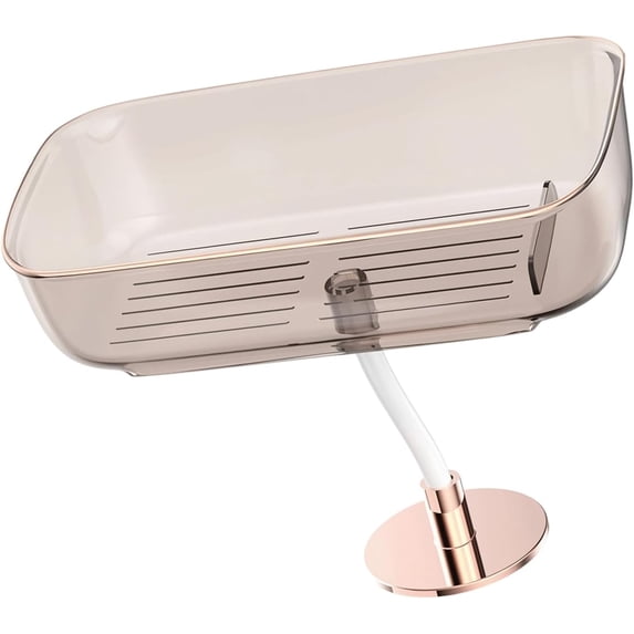 Practical Over the Sink Shelf Plastics Storage Unit Nonslip Sink Mount Rack Ideal for Apartments and Rentals Home Organization Coffee