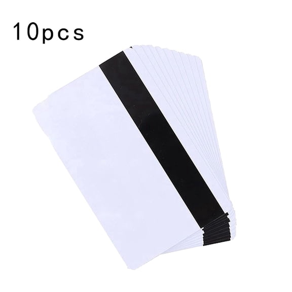 Practical PVC Cards with HiCo Stripe 3 Track for Enterprises Parking School Library 10pcs