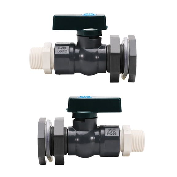 Practical PVC Rain Barrels Faucet Set Rain Barrels Spigot Set 3/4 Inch Bucket Valves for Easy Water Management