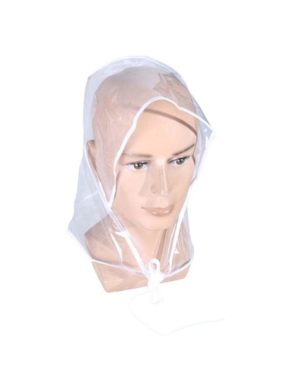 Practical PVC Rain Hat for Rainy Weather Wear Waterproof Rain Bonnet Waterproof Rain Bonnet with Full Visors