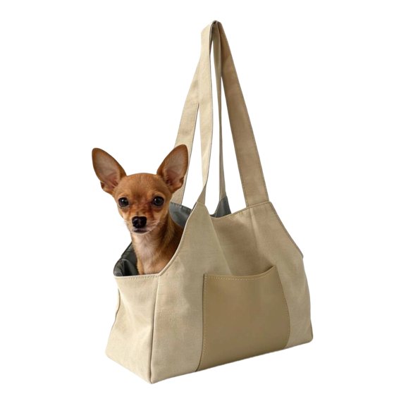 Practical Pet Carrier Shoulder Bag For Outdoor Activity With Soft Polyester Lining And Airflows Panels for Camping