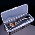 thumbnail image 1 of Practical Plastic Clear Transparent Collection Razor Cont Case Storage Box, 1 of 10