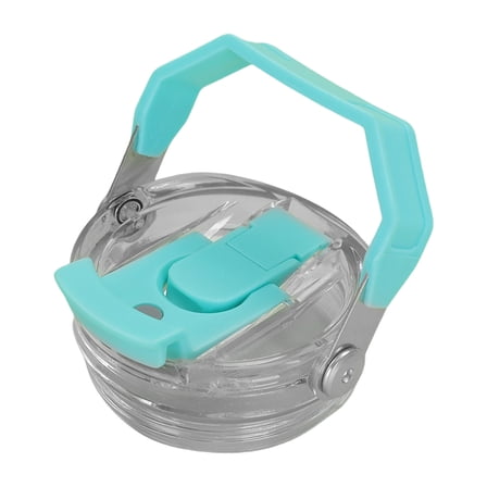 Practical Plastic Cup Lid With Handle Spill Proof Design For 30oz Tumblers Flicks Straw Lid Sealing Bottle Covers