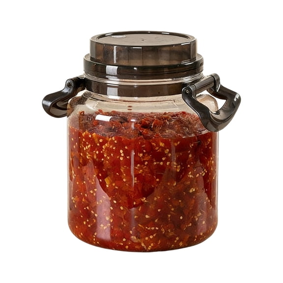 Practical Plastic Fermentation Jar With Handle Sealing Bucket For Pickling Canning And Preserving