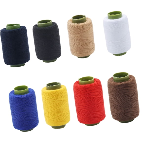 Practical Polyester Thread for Sewing Machines 8 Vibranting Color Heat Resistant Safe Materials