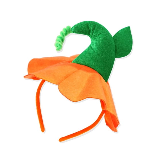 Practical Pumpkin Hat Hairband Unique Fashionable Headpieces Styling Headband or Trick or Treating and Seasonal Event