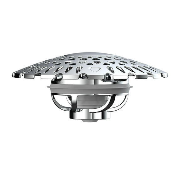 Practical Push Button Bathtubs Drain Protectors Sturdy Metal Base Efficient Water Flows Without Residual Liquid