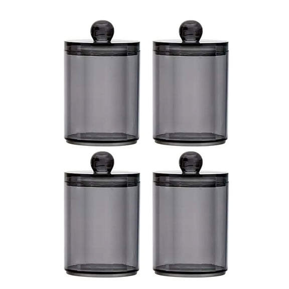 Practical Qtip Dispenser Bathroom Container Plastic Storage Box Clear Canister