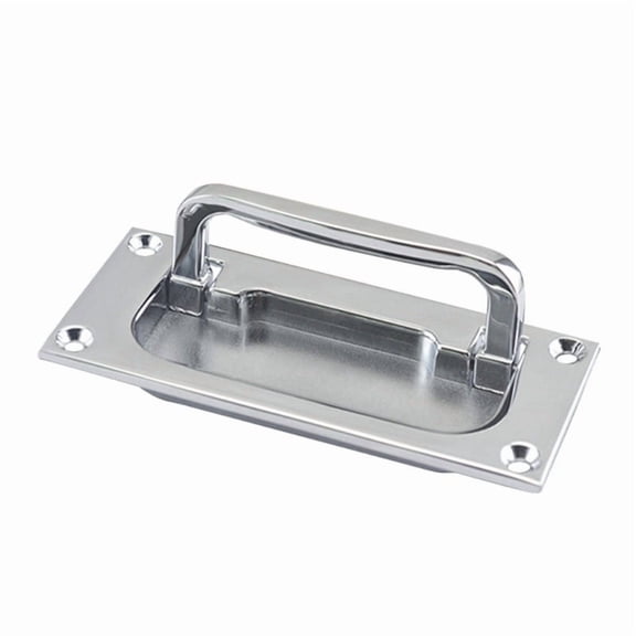 Practical Rectangular Concealed Handle Sturdy Zinc Alloy Construction Materials for Home Furniture Daily Casual Use