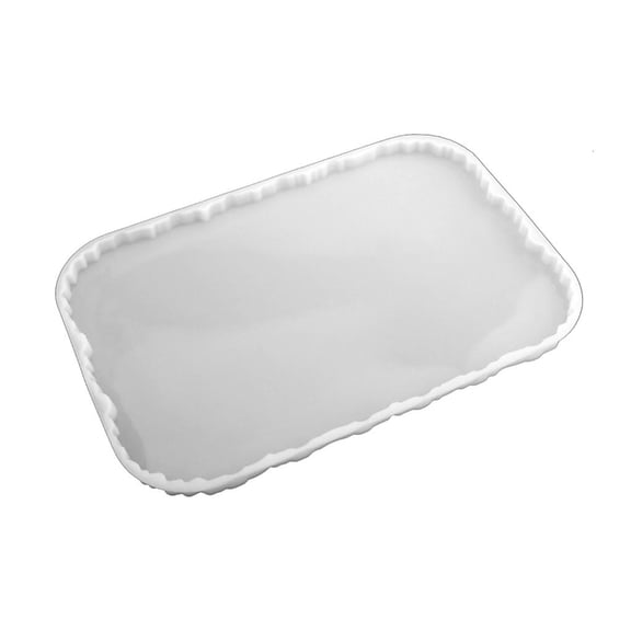 Practical Resin Tray Mold Round Silicone Mold Serving Board Craft Supply Serving Board Epoxy Casting Mold