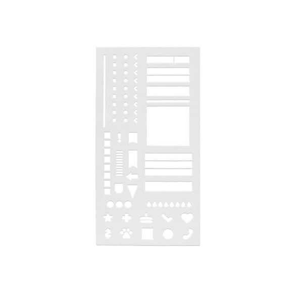 Multipurpose Plastic Calendar Stencil For Goals Schedules To Do Lists Featuring Easy Clean Surfaces And Grid Alignment
